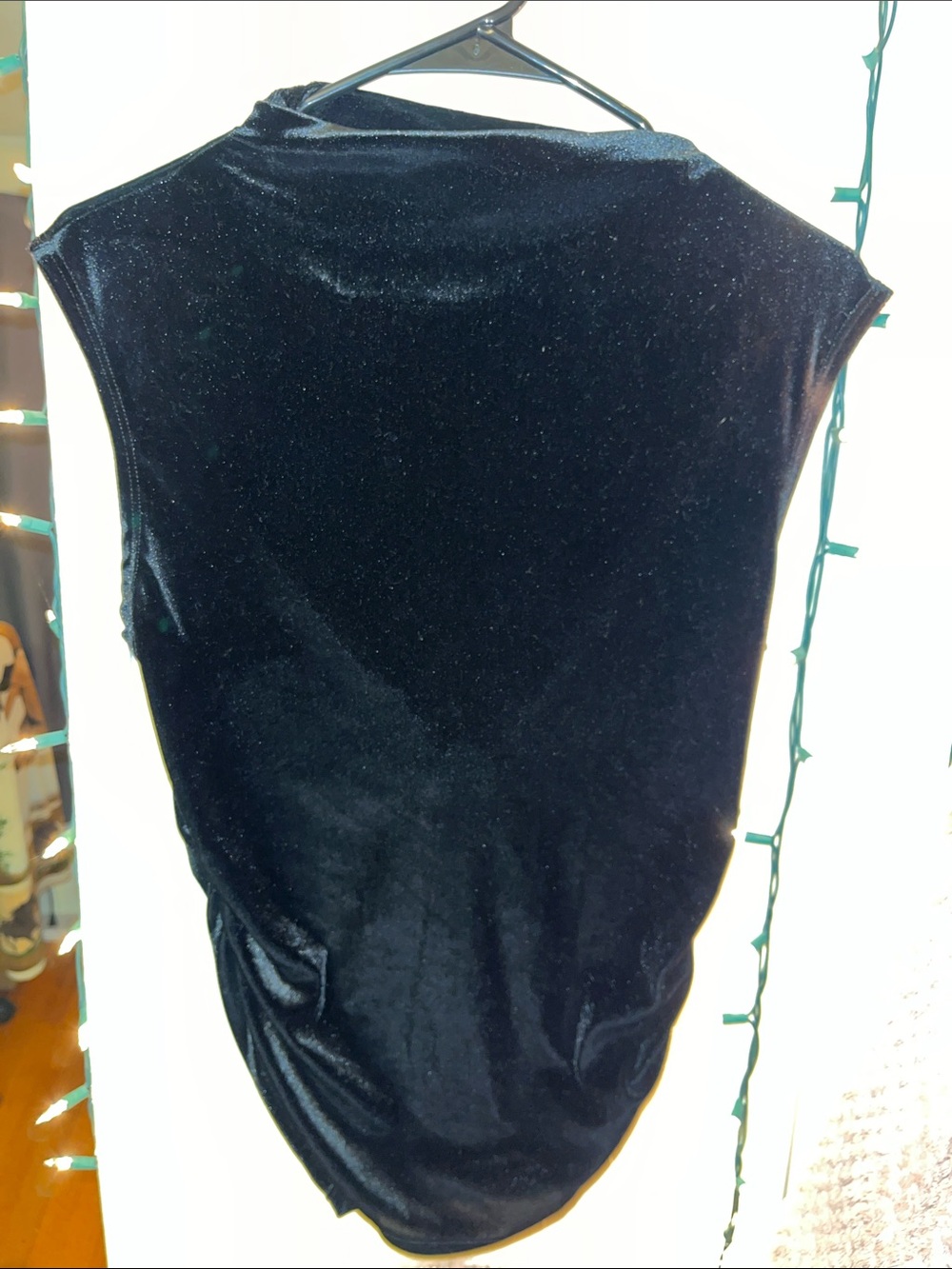 GAP Black Velvet Cap-Sleeve Tunic